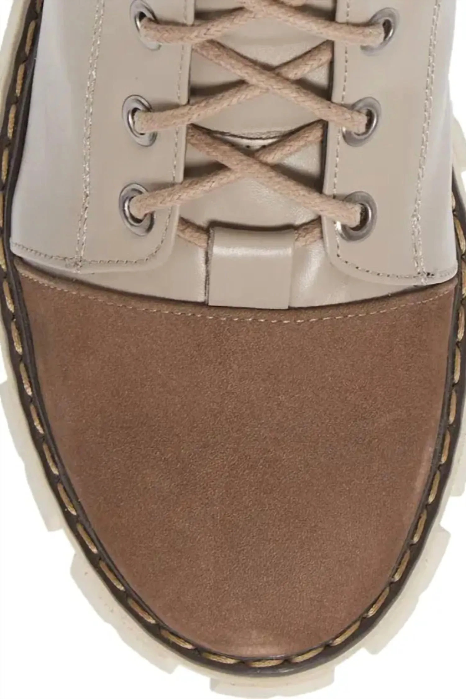 Women's Leather Braden Bootie In Taupe Combo