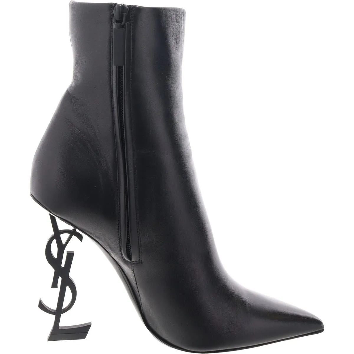 Womens Leather Pointed Toe Ankle Boots
