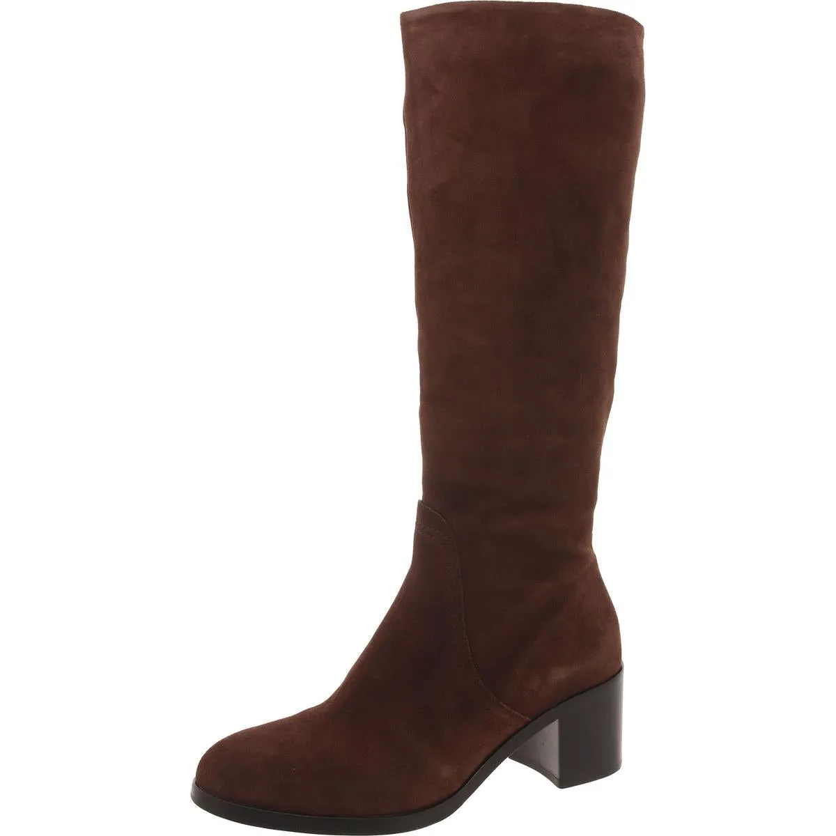 Womens Leather Pull On Knee-High Boots