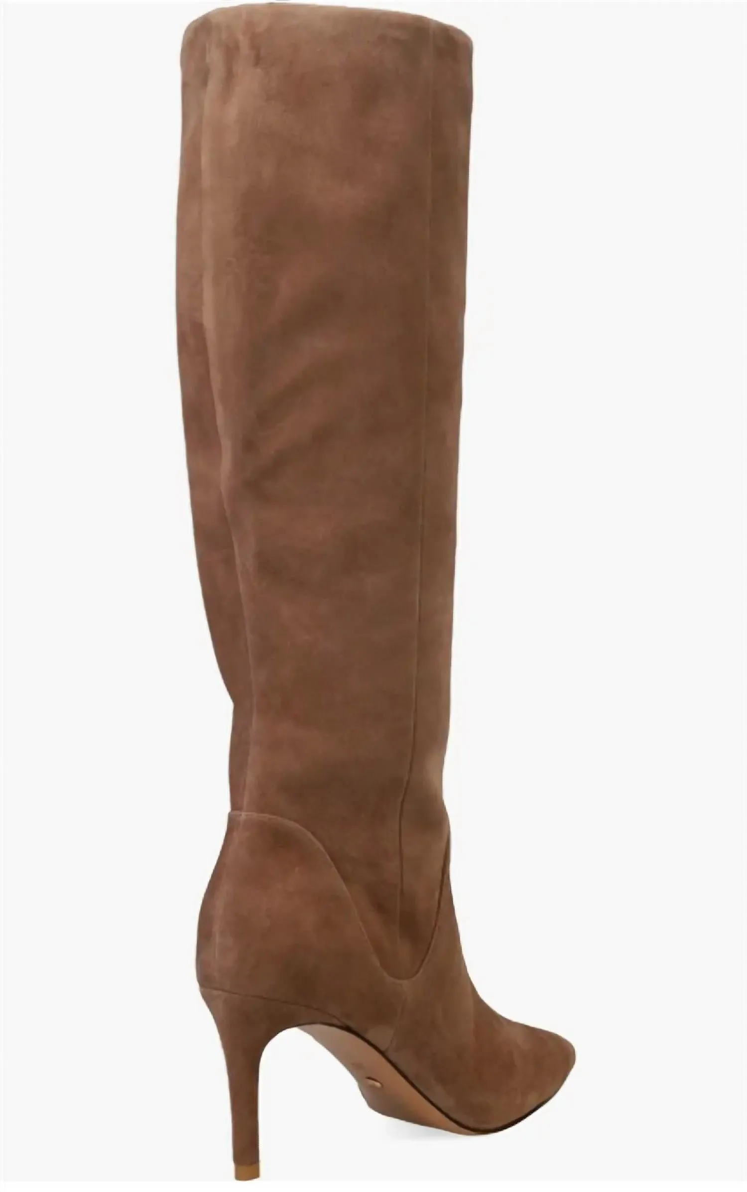 Women's Lidya Knee High Boot In Taupe Kid Suede
