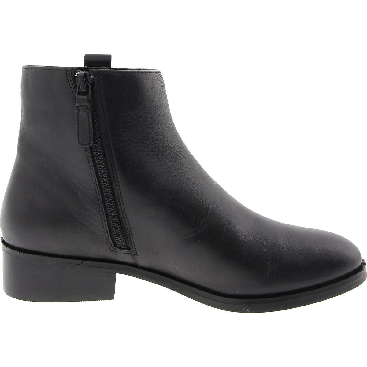 Womens Logo Faux Leather Chelsea Boots