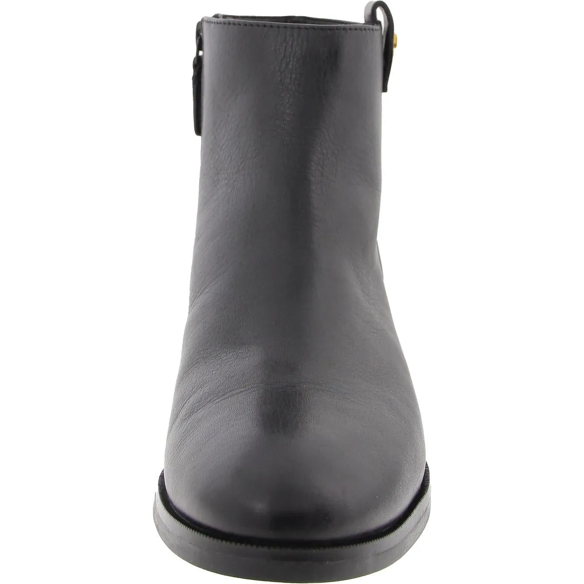 Womens Logo Faux Leather Chelsea Boots