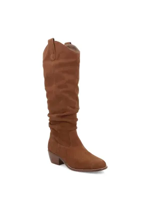Women's Lue Boots In Cognac Suede