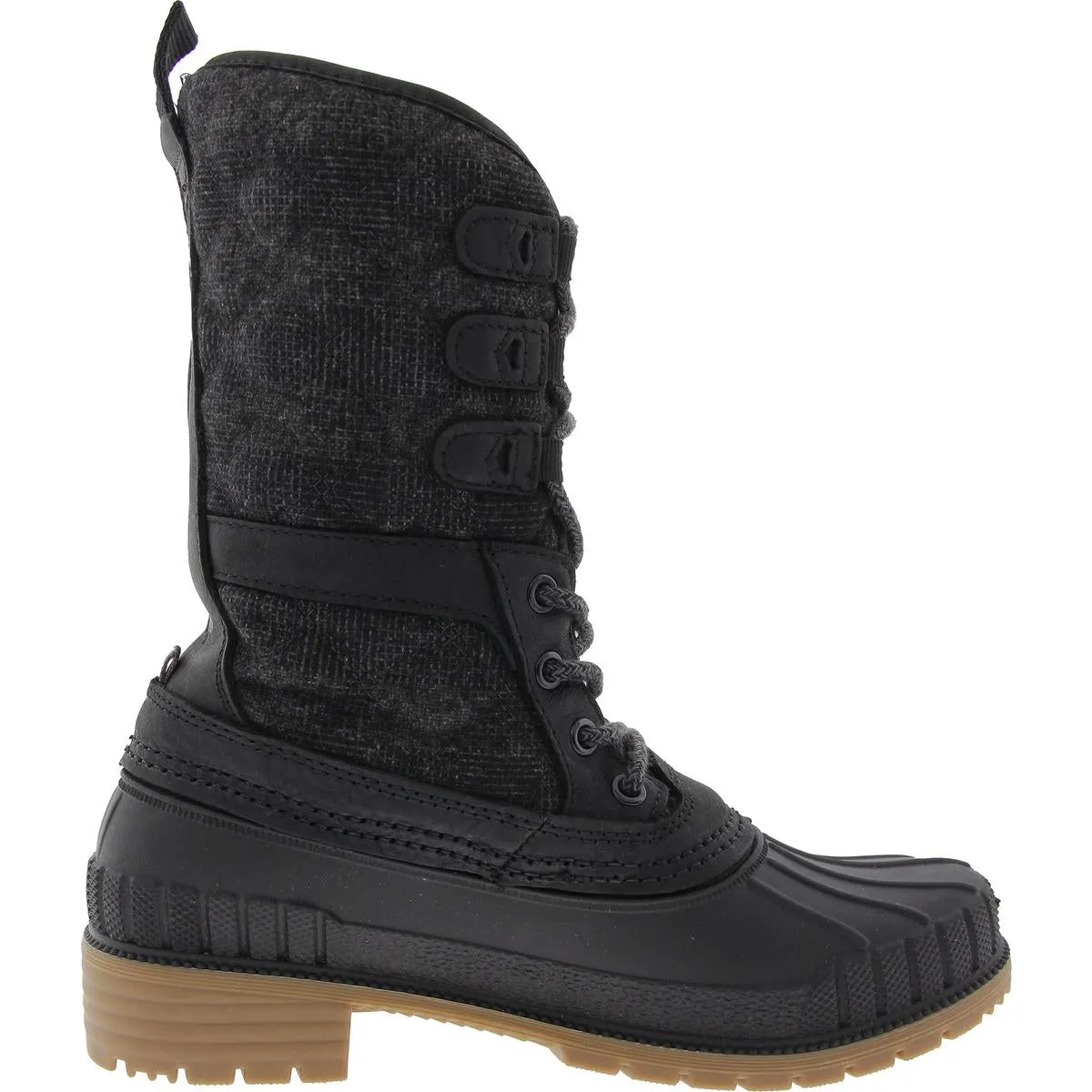 Womens Lugged Sole Wool Winter & Snow Boots