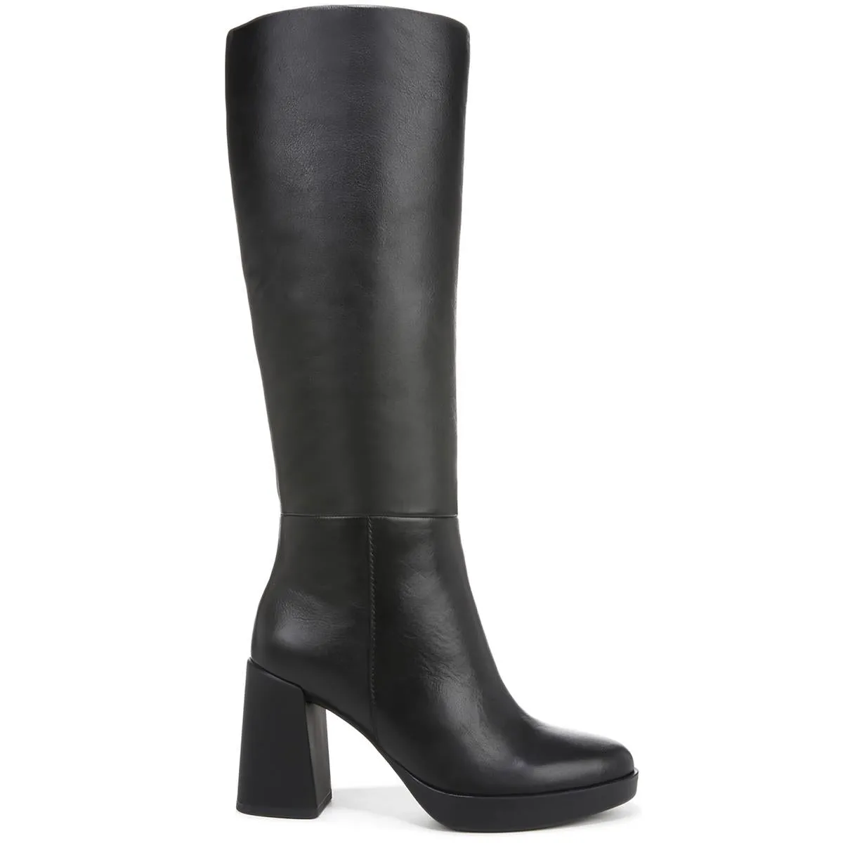 Womens Narrow Calf Leather Knee-High Boots
