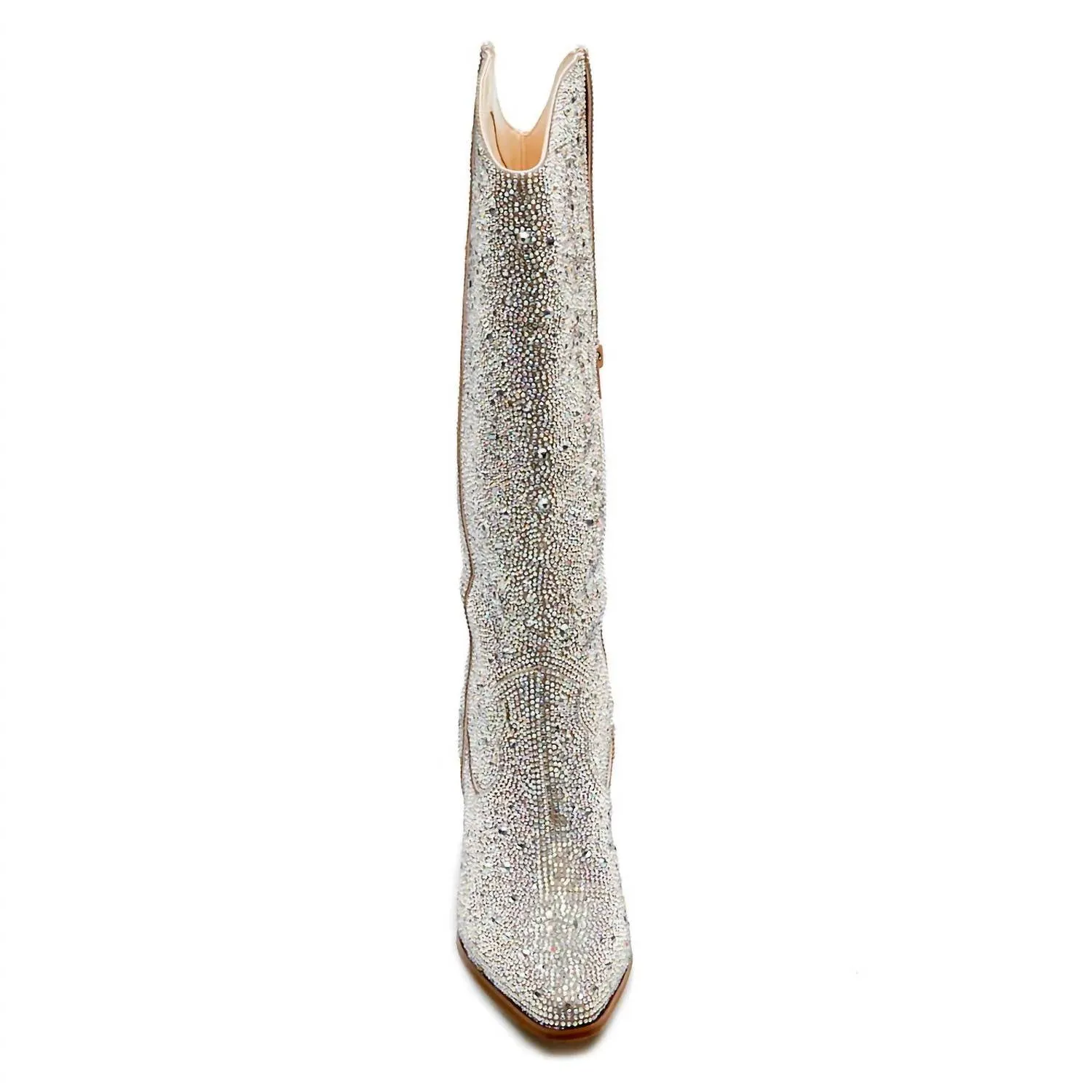 Women's Nashville Rhinestone Boots In Silver