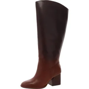 Womens Ombre Leather Knee-High Boots