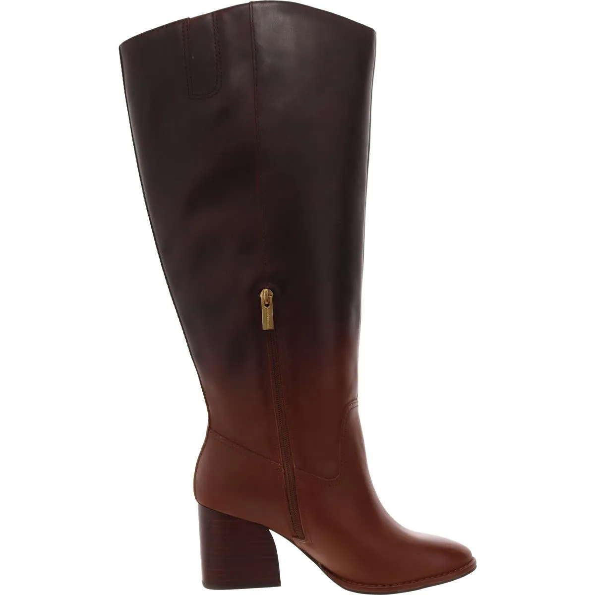 Womens Ombre Leather Knee-High Boots