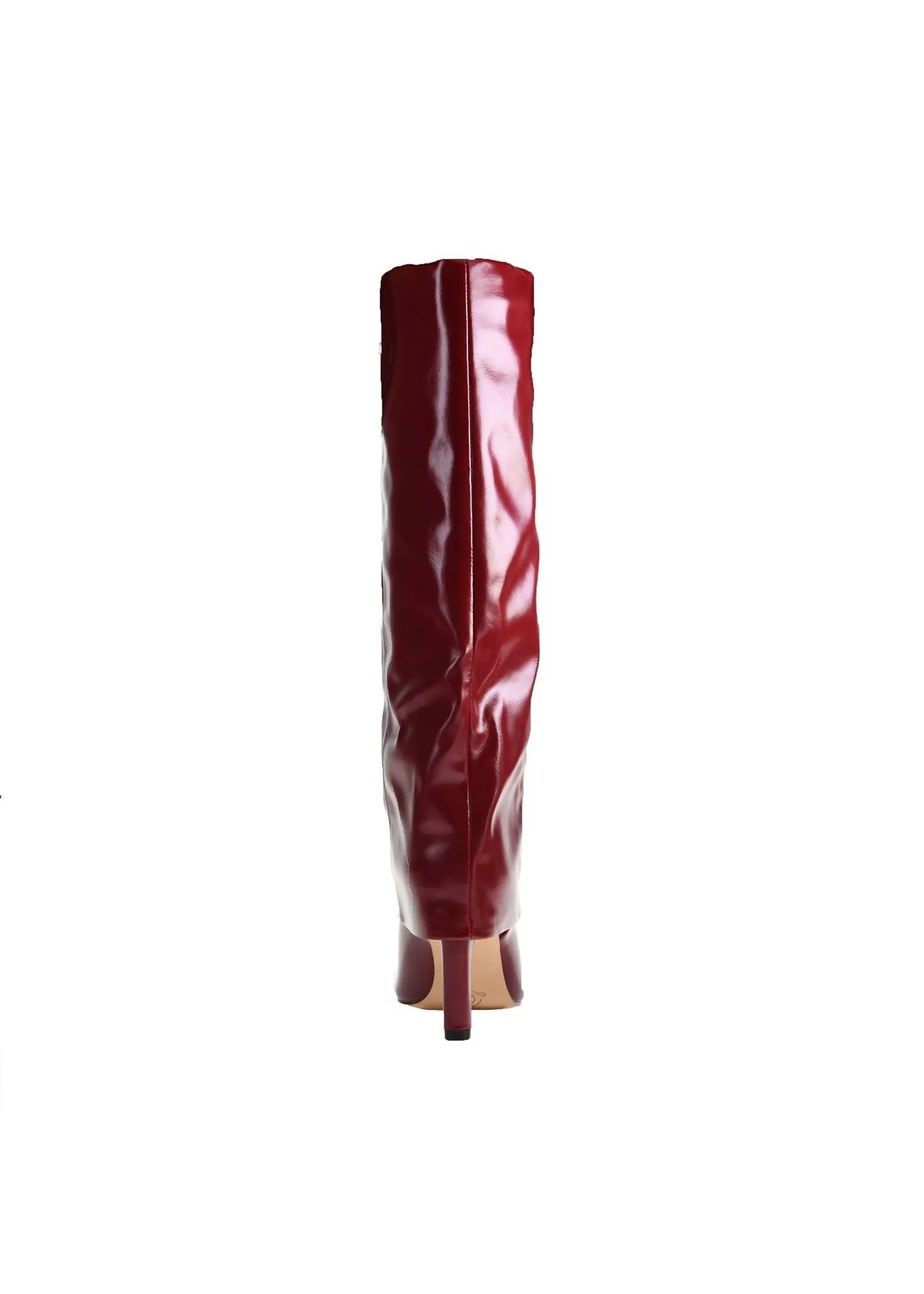 Women's Overlay Red Knee Boot