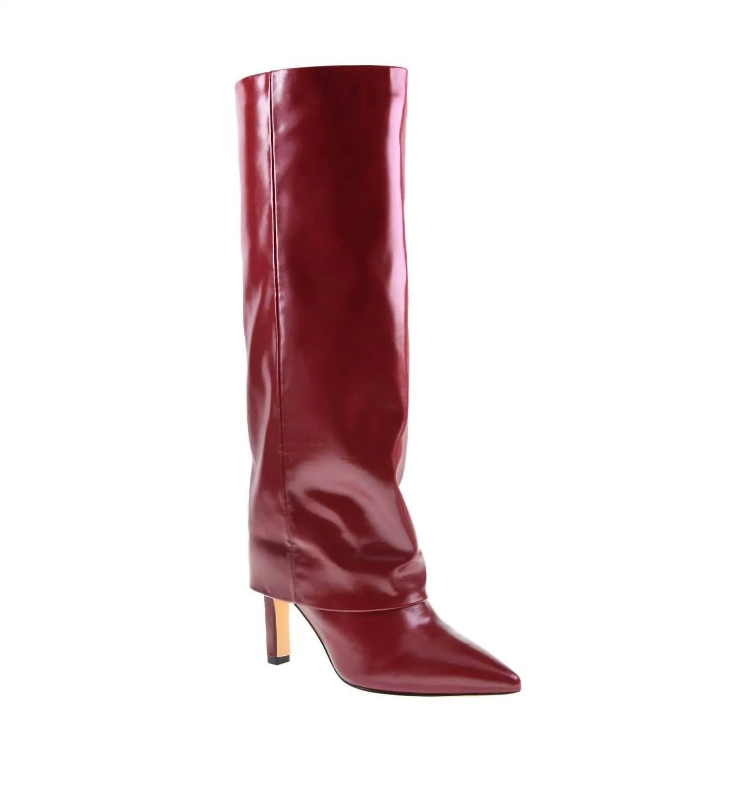 Women's Overlay Red Knee Boot
