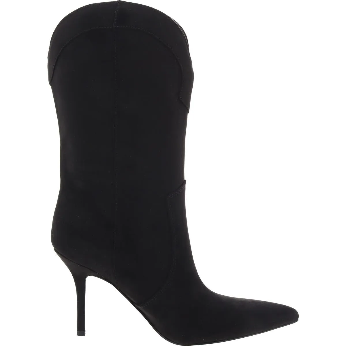 Womens Padded Insole Faux Suede Mid-Calf Boots