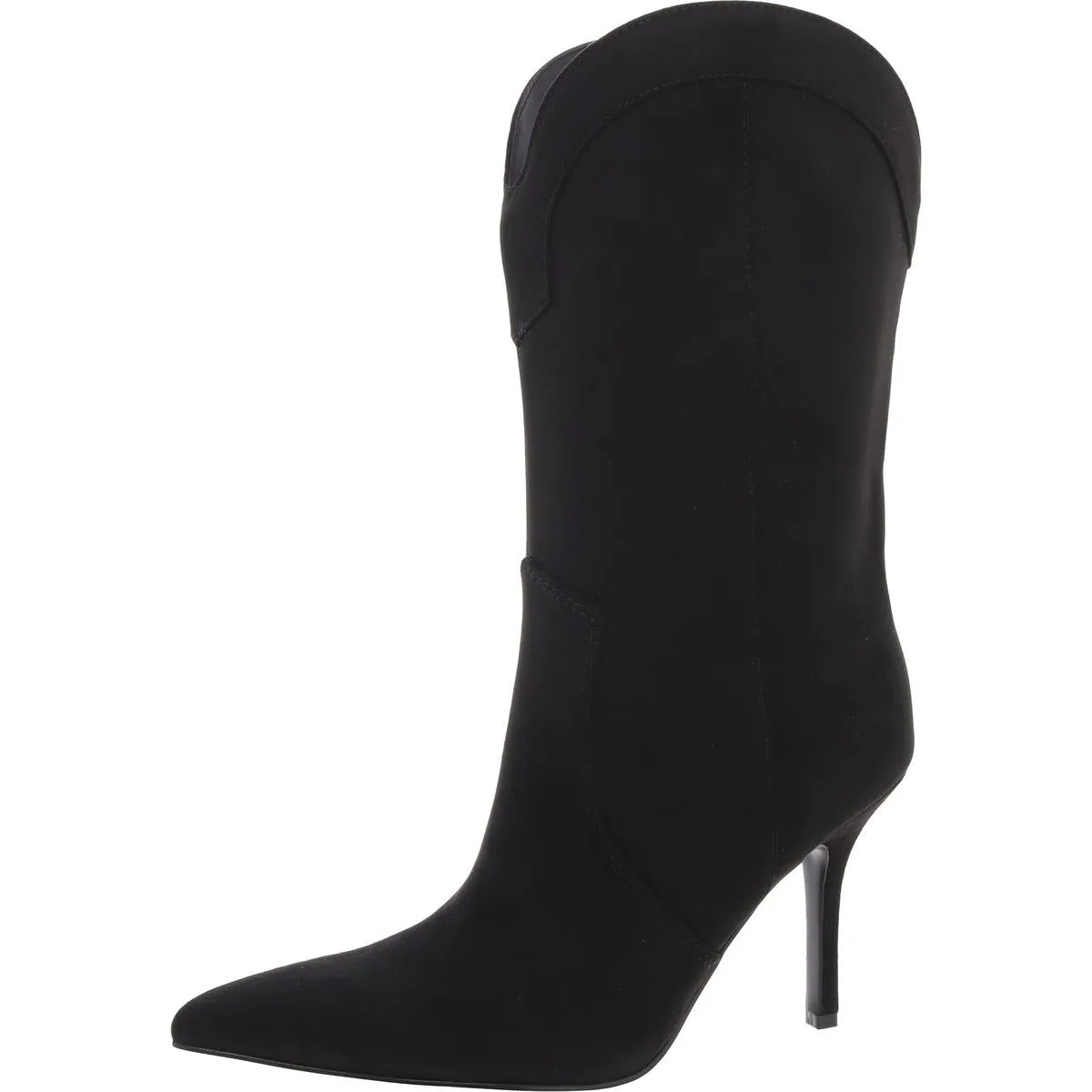 Womens Padded Insole Faux Suede Mid-Calf Boots