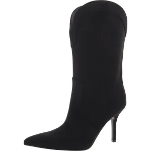 Womens Padded Insole Faux Suede Mid-Calf Boots