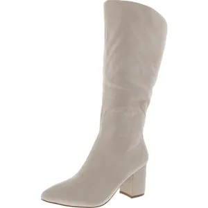 Womens Padded Insole Faux Suede Over-The-Knee Boots