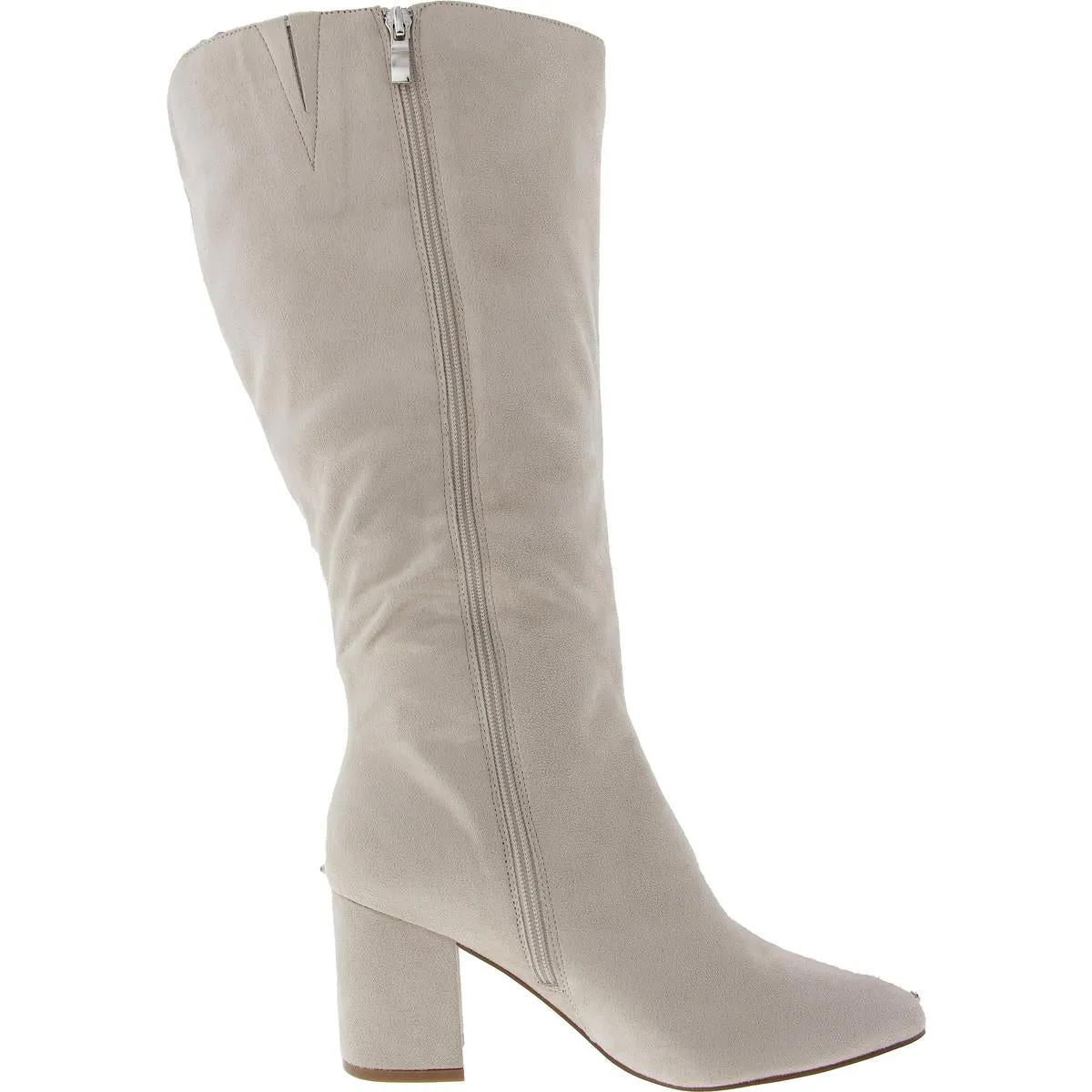 Womens Padded Insole Faux Suede Over-The-Knee Boots