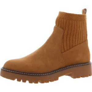 Womens Ribbed Man Made Combat & Lace-Up Boots