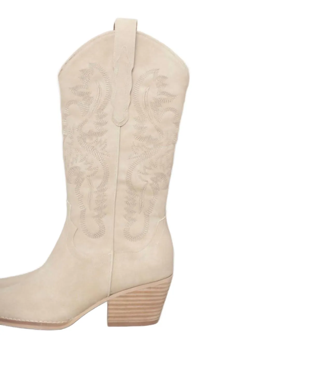 Women's Roman- Classic Western Boot In Taupe