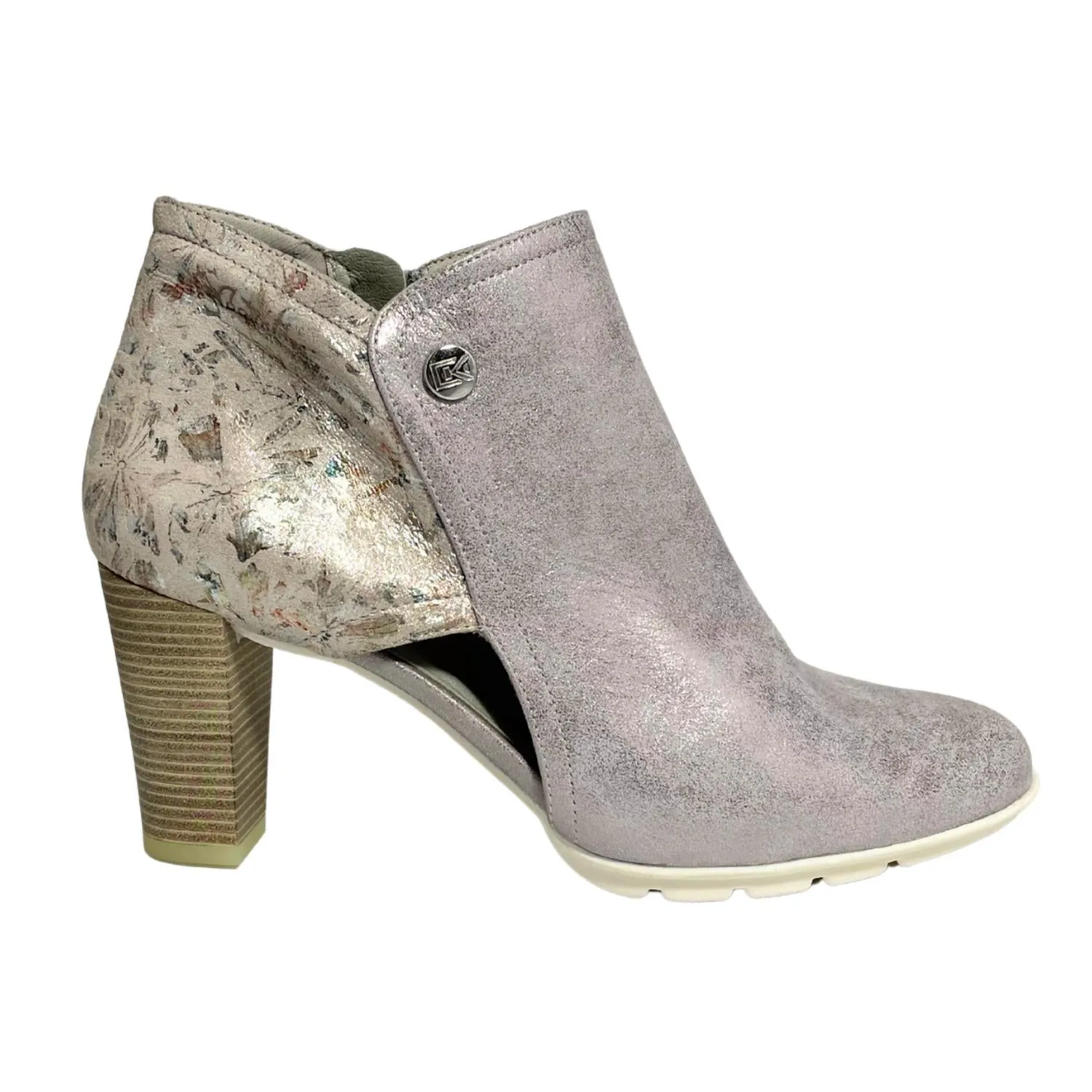 Women's Rubi Ankle Boots In Metallic White