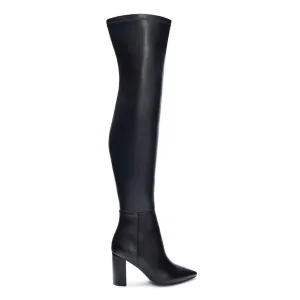 Women's Slim Fit Over The Knee Boot In Black