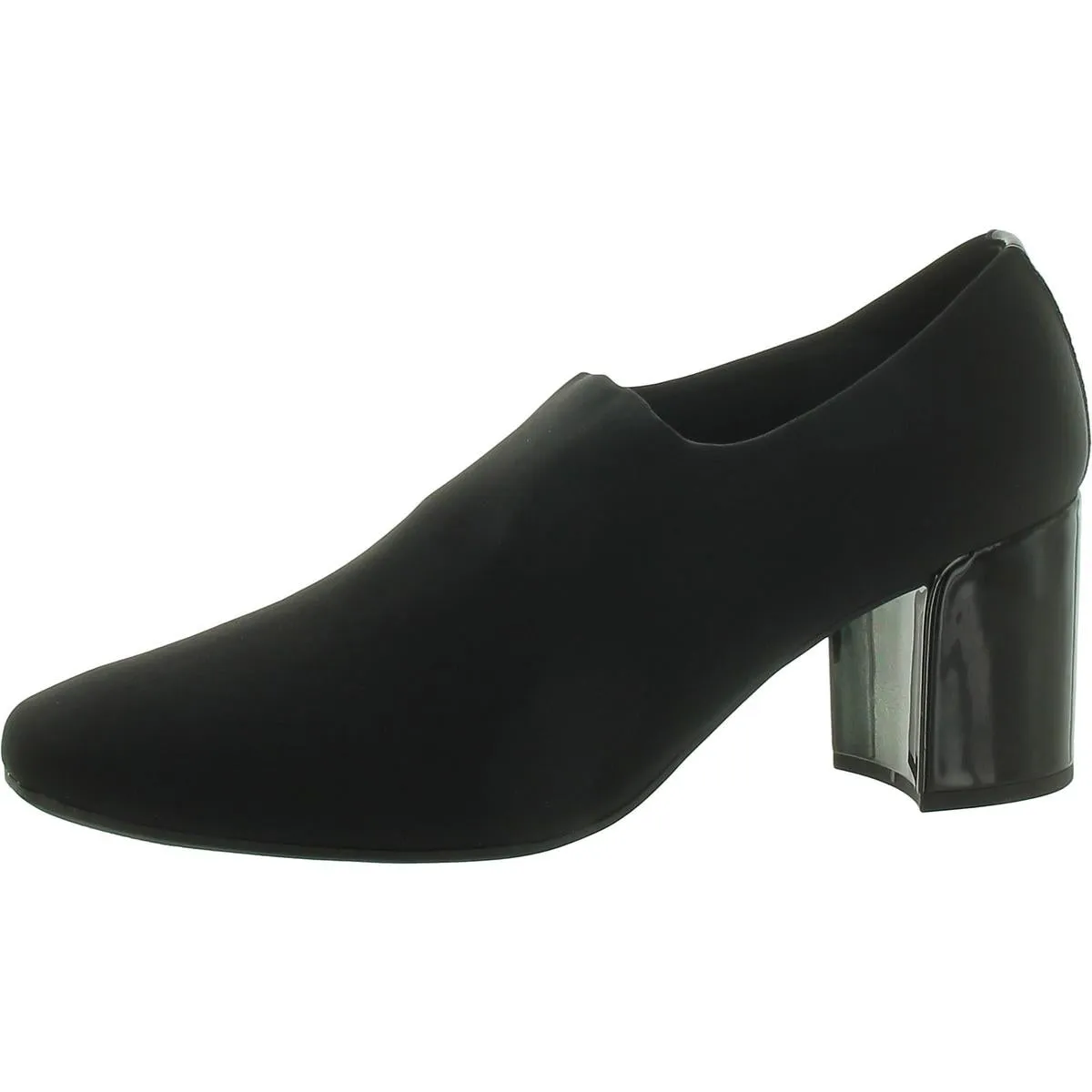 Womens Slip On Round Toe Ankle Boots