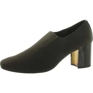 Womens Slip On Round Toe Ankle Boots