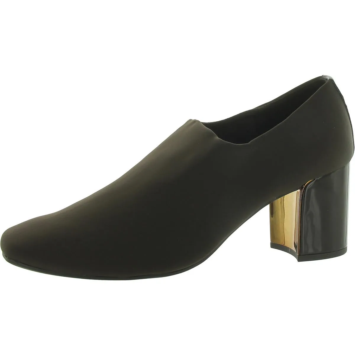 Womens Slip On Round Toe Ankle Boots