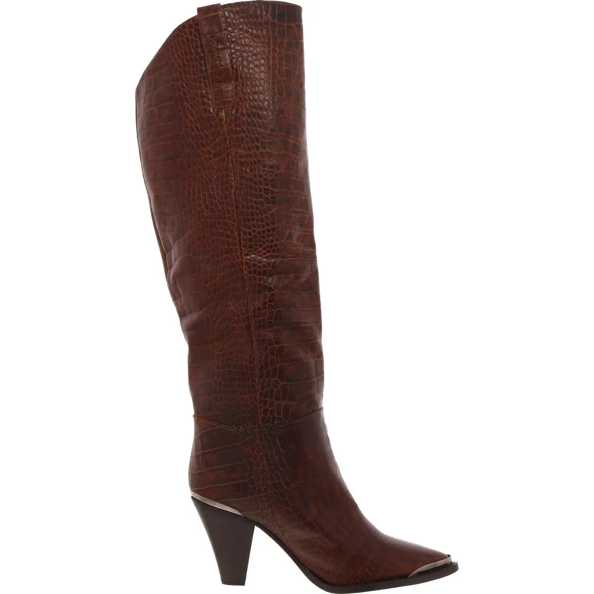 Womens Snake Print Over-The-Knee Boots