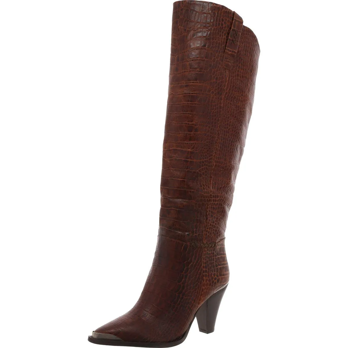 Womens Snake Print Over-The-Knee Boots