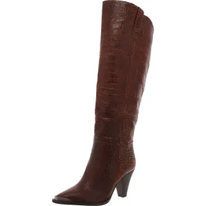 Womens Snake Print Over-The-Knee Boots