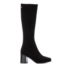Women's Soft Suede Boots In Black