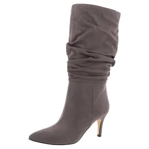 Womens Solid Man Made Mid-Calf Boots