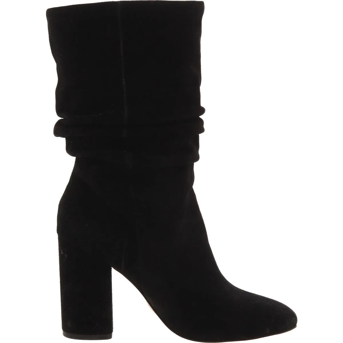 Womens Solid Suede Mid-Calf Boots