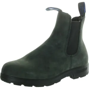 Womens Stretch Leather Ankle Boots