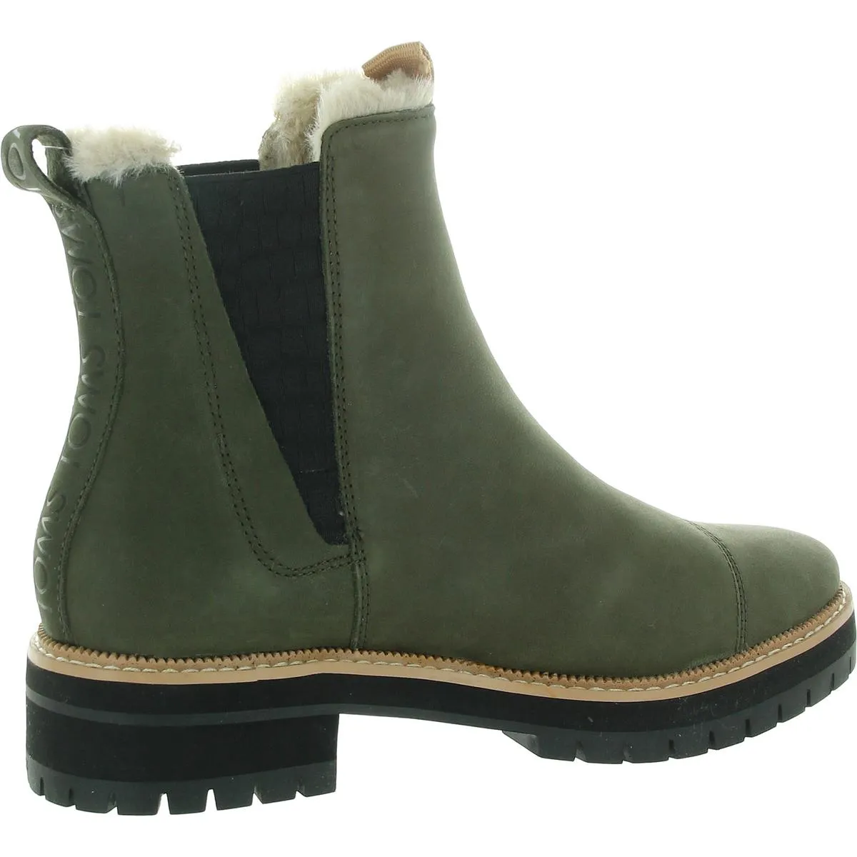Womens Stretch Leather Ankle Boots