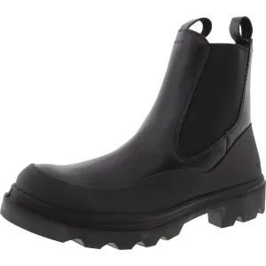Womens Stretch Leather Chelsea Boots