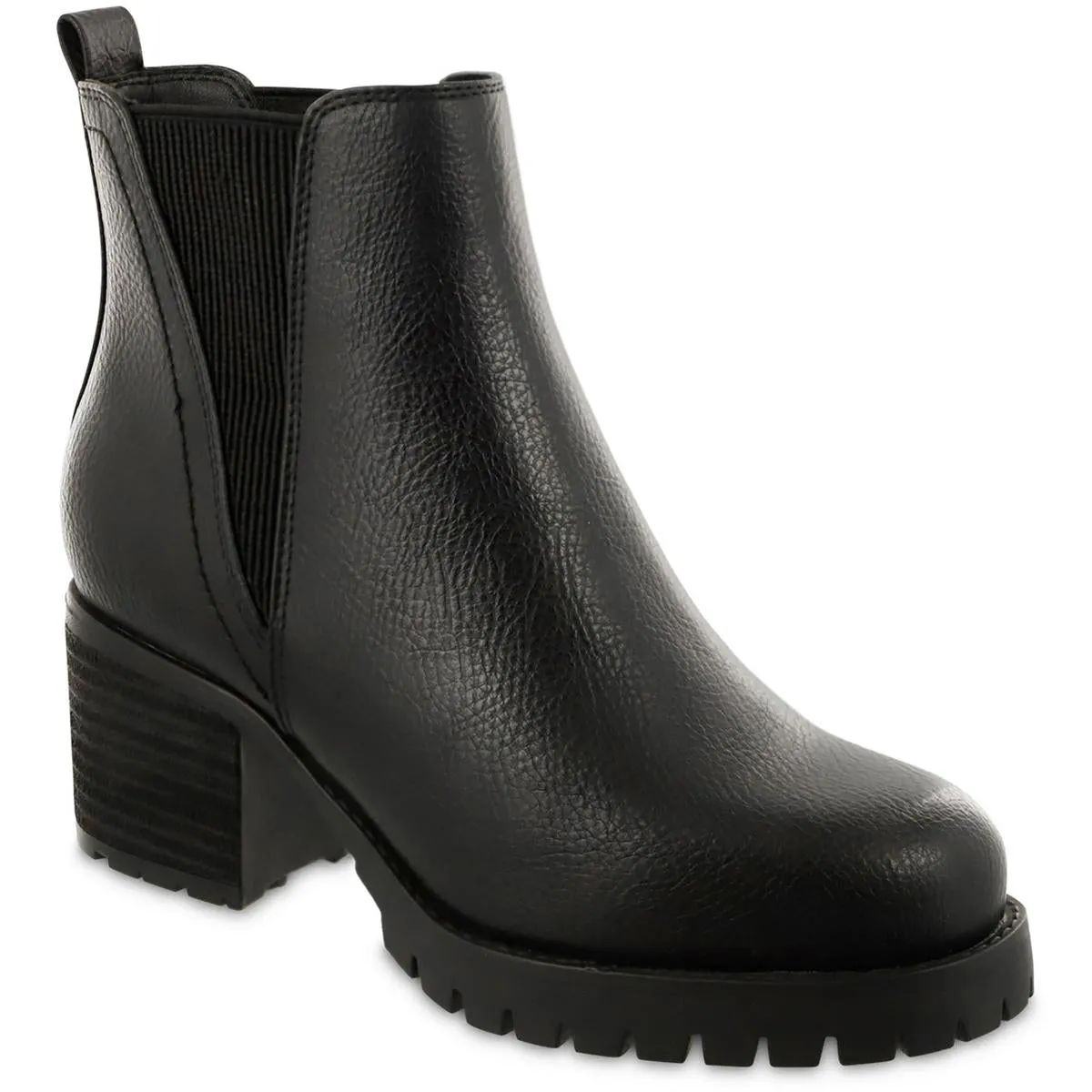 Womens Stretch Manmade Chelsea Boots