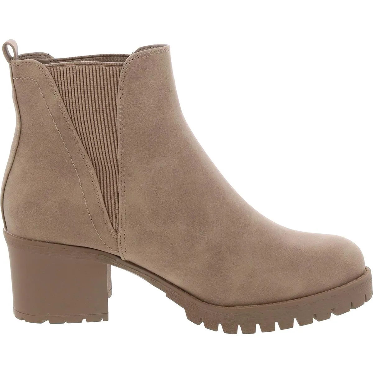 Womens Stretch Manmade Chelsea Boots