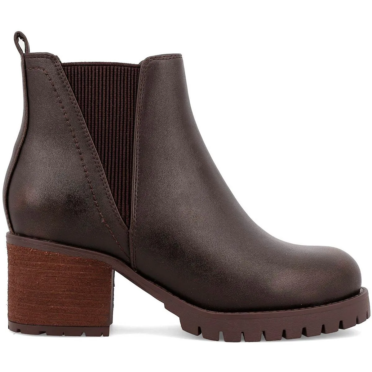 Womens Stretch Manmade Chelsea Boots