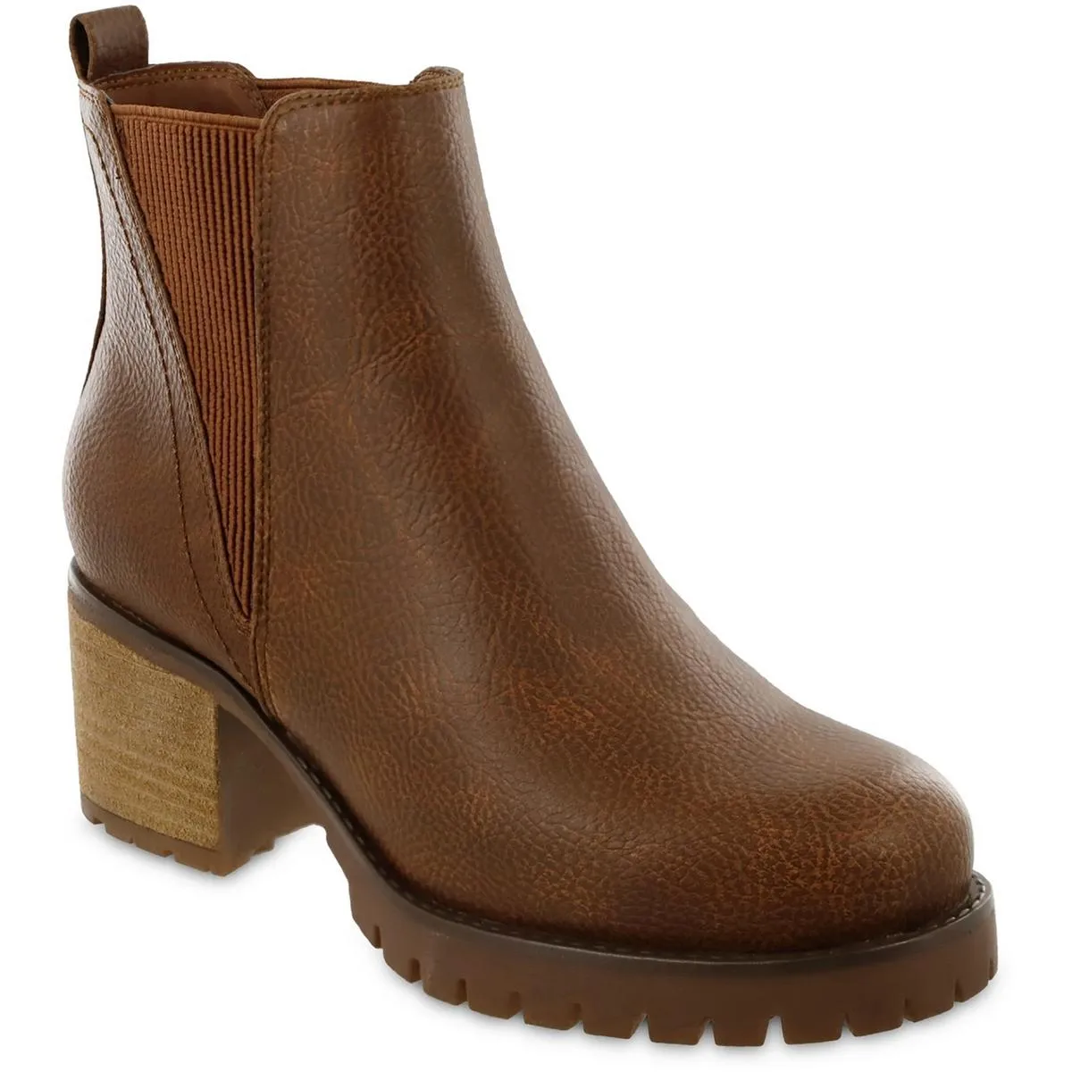 Womens Stretch Manmade Chelsea Boots