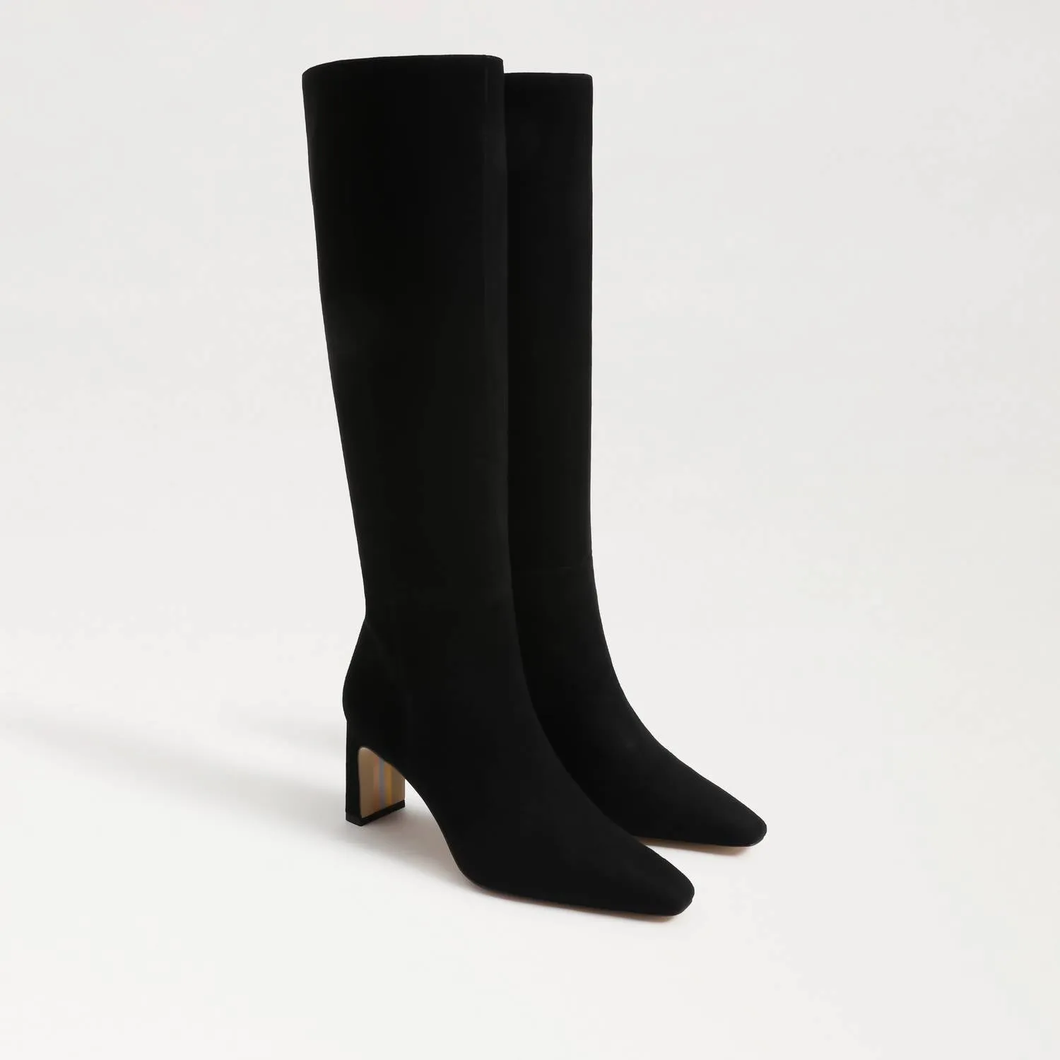 Women's Sylvia Knee High Boot In Black Suede