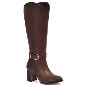 Women's Tall Riding Boots In Brown