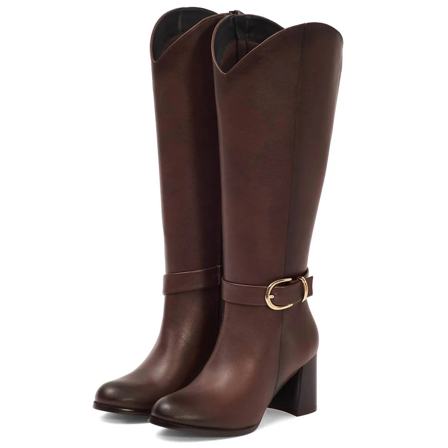 Women's Tall Riding Boots In Brown