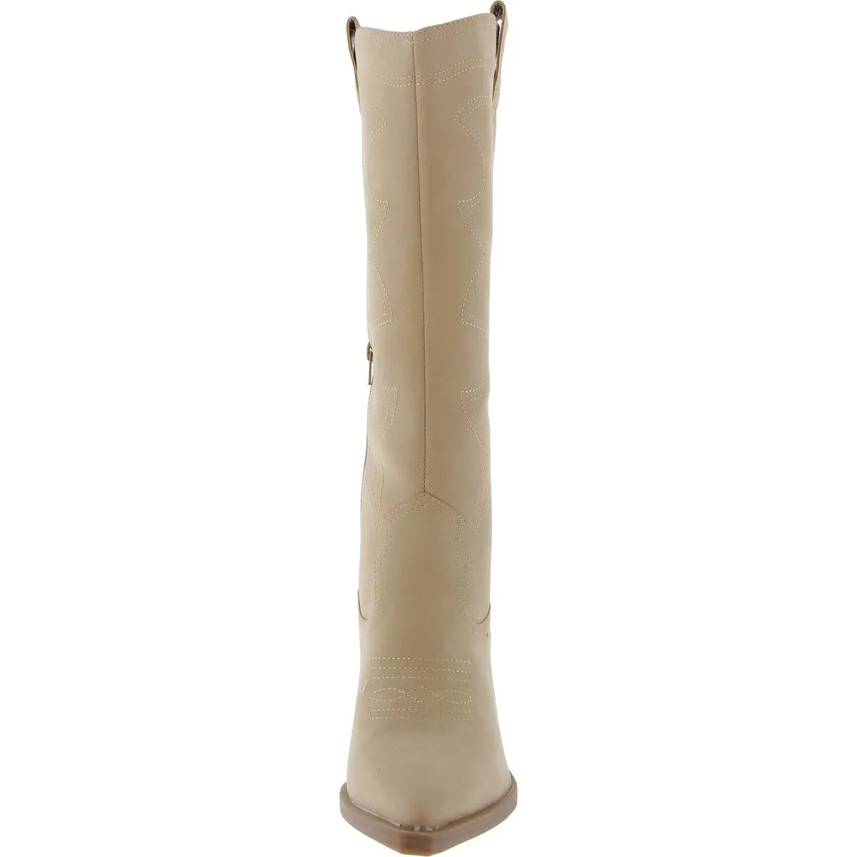 Womens Textured Man Made Combat & Lace-Up Boots