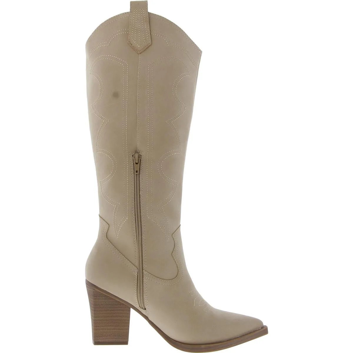Womens Textured Man Made Combat & Lace-Up Boots