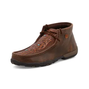 Womens Twisted X Chukka Driving Moc (Tooled)  Classic Comfort & Timeless Style