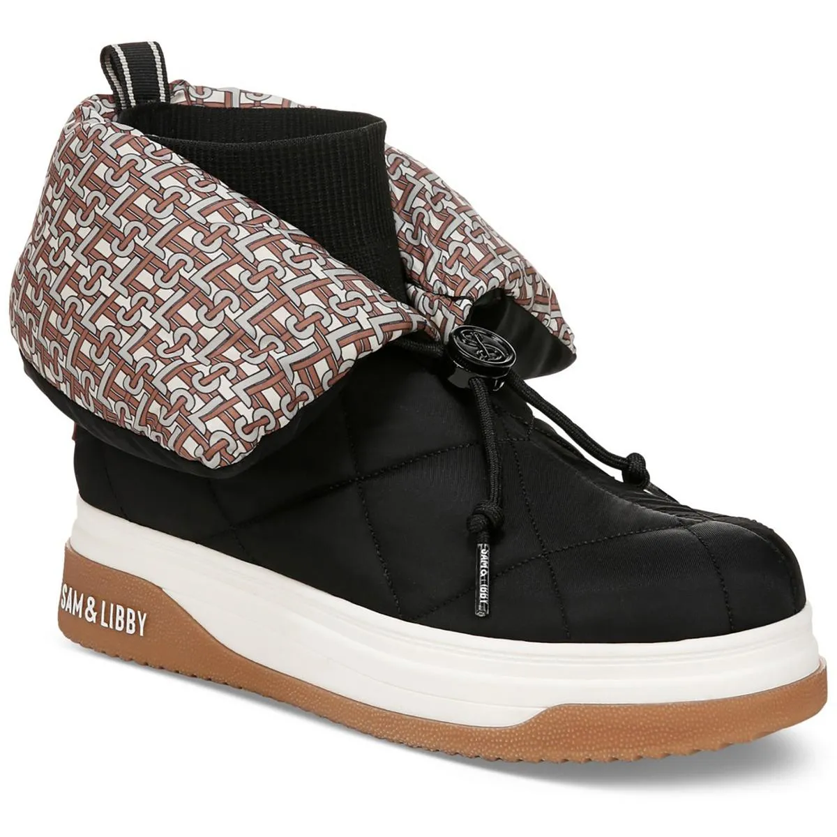 Womens Two Tone Man Made Winter & Snow Boots