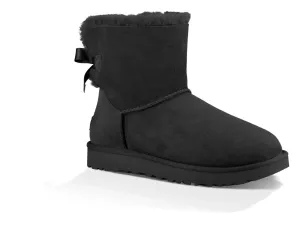 Womens UGG Mini Bailey Bow II  Cozy Sheepskin Boot with a Feminine Touch