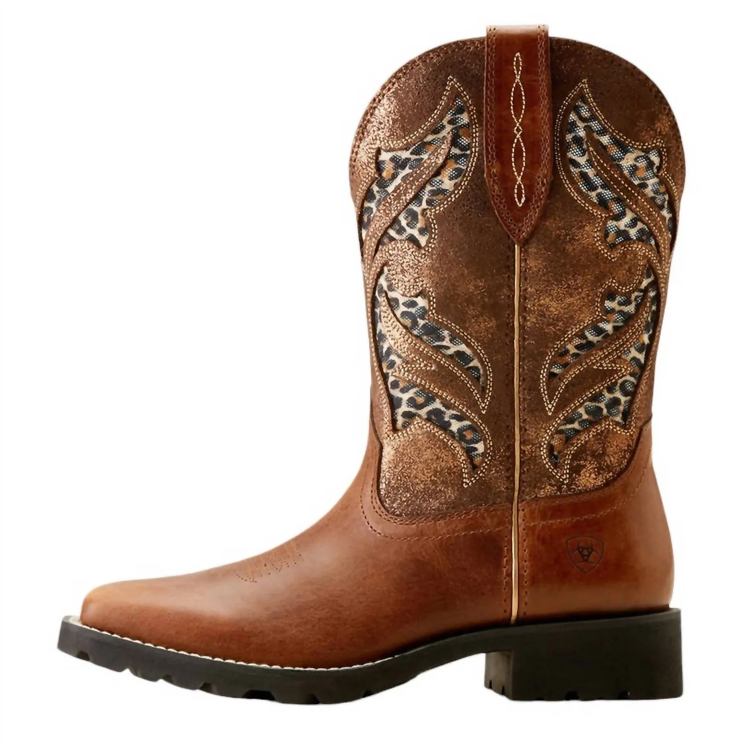 Women's Unbridled Rancher Venttek Western Boots In Hickory Smoke/copper Metallic