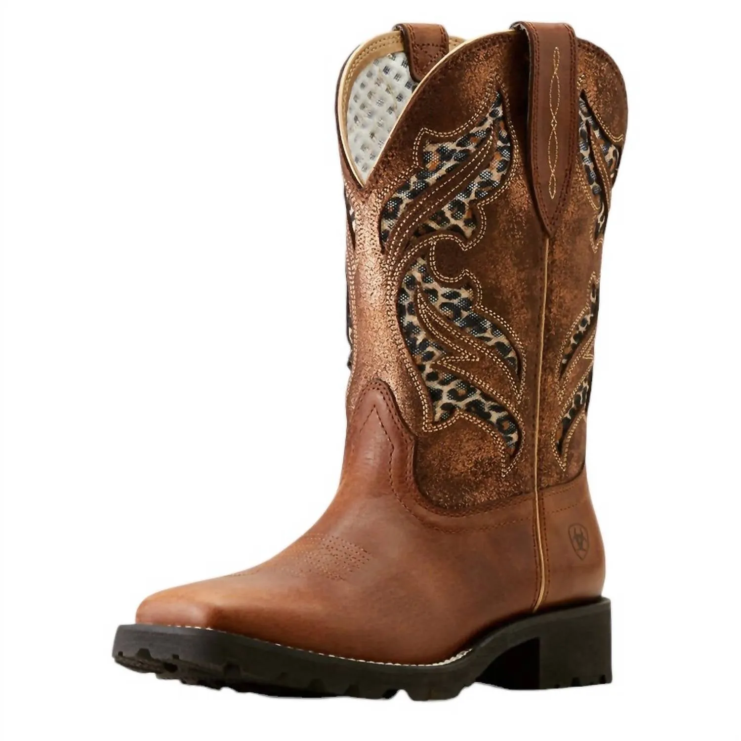 Women's Unbridled Rancher Venttek Western Boots In Hickory Smoke/copper Metallic