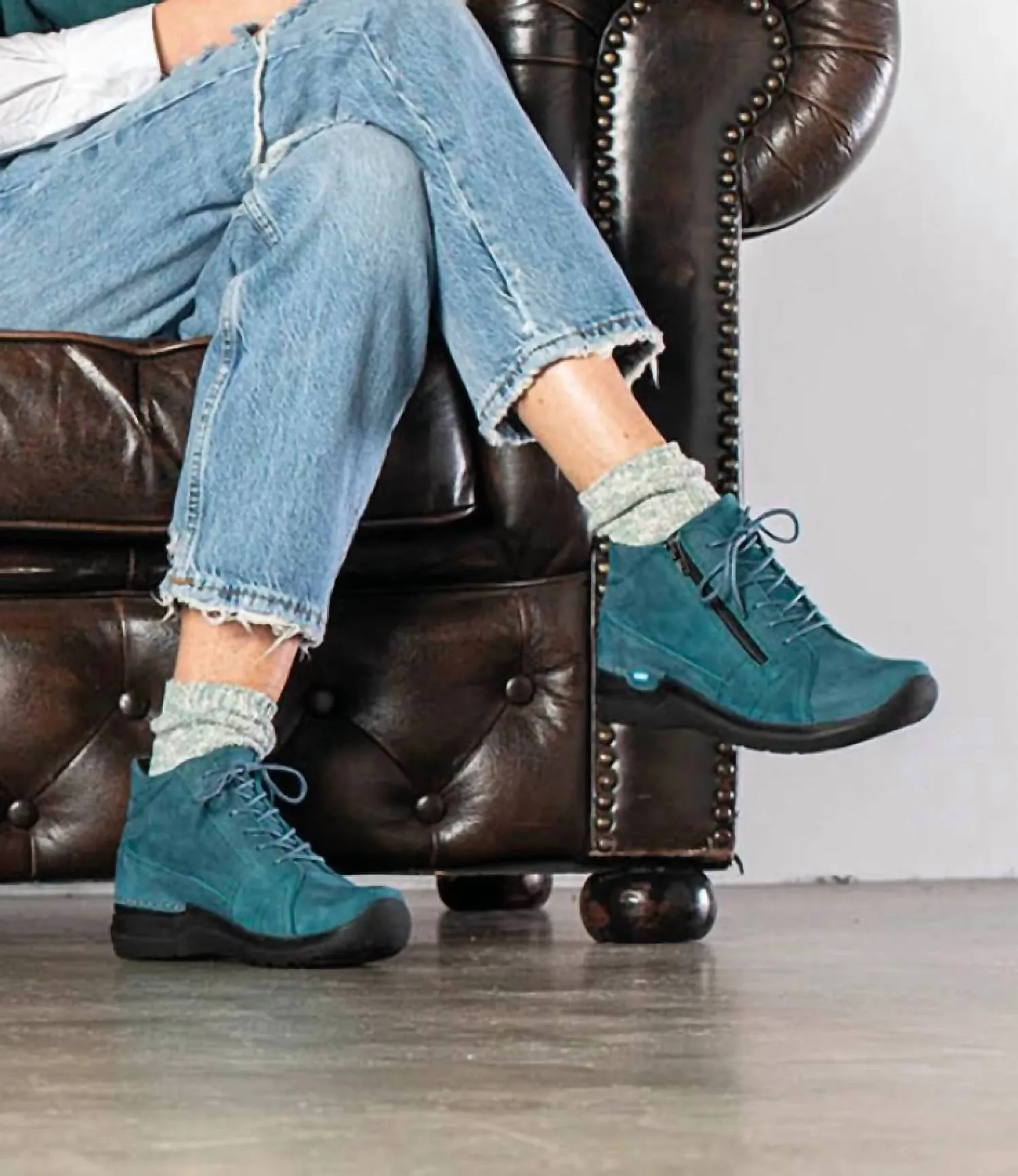 Women's Why Shoes In Petrol Nubuck